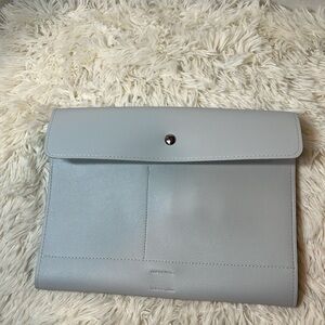 Glass Ladder & Co. vegan leather portfolio clutch.